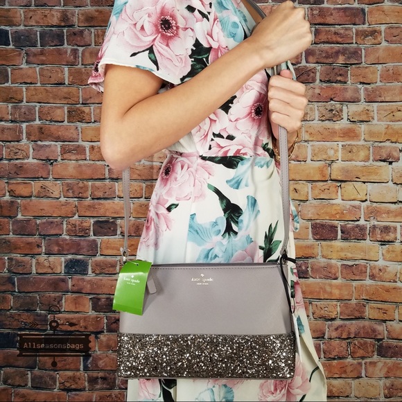 Kate spade Ramey Greta Court crossbody grey bag - Picture 4 of 8